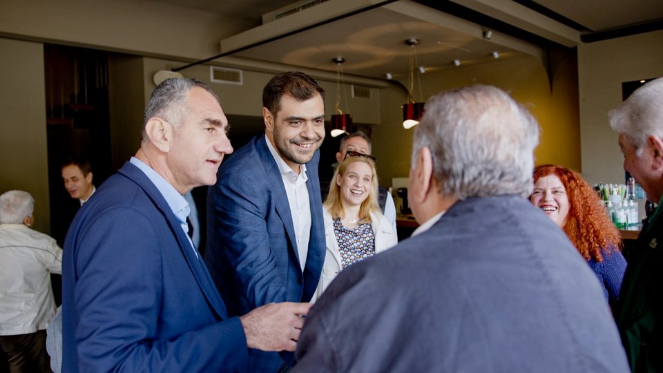 Ο Παύλος Μαρινάκης επισκέφθηκε τον δήμο Μαρκόπουλου - Μεσογαίας