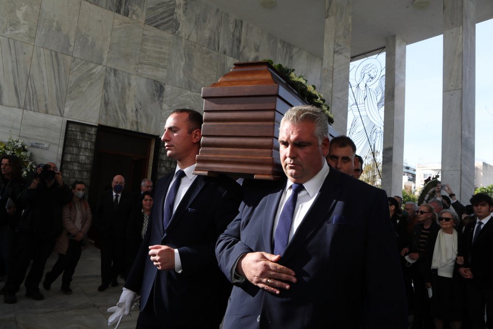Η κηδεία του Γιάννη Διακογιάννη στο Α' Νεκροταφείο / EUROKINISSI