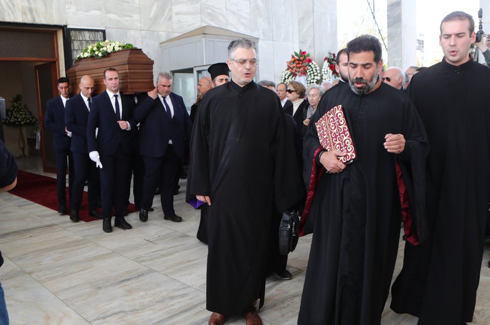 Η κηδεία του Γιάννη Διακογιάννη στο Α' Νεκροταφείο / EUROKINISSI