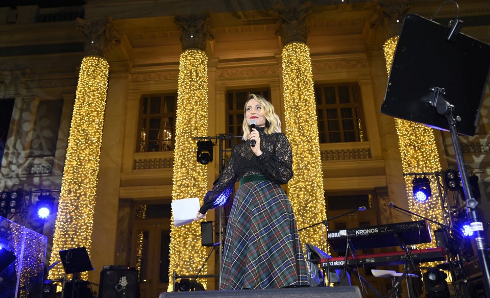 Η Ελεωνόρα Μελέτη στην παρουσίαση της εκδήλωσης / Φωτογραφία: INTIMENEWS-ΒΛΑΣΣΟΠΟΥΛΟΥ ΙΣΜΗΝΗ