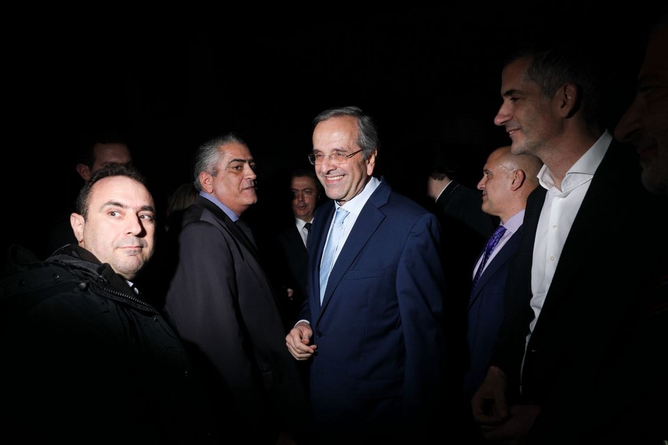 Ο Αντώνης Σαμαράς με τον δήμαρχο Αθηναίων