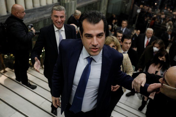 Ο υπουργός Υγείας Θάνος Πλεύρης στην παρουσίαση του Ιδρύματος Αντώνης Σαμαράς -Φωτογραφία: ΓΙΩΡΓΟΣ ΚΟΝΤΑΡΙΝΗΣ / EUROKINISSI