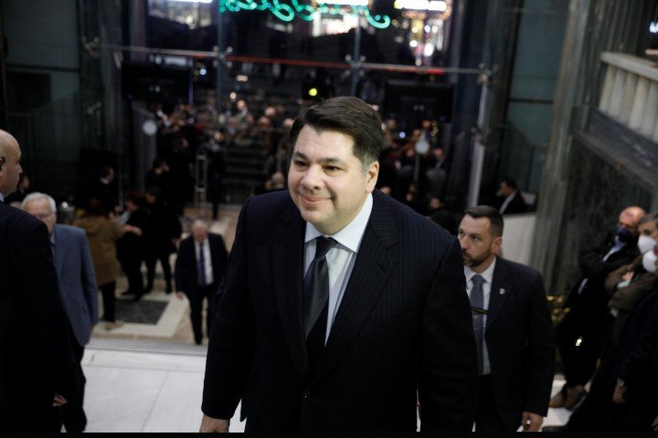 Ο πρέσβης των ΗΠΑ Τζόρτζ Τσούνης στην παρουσίαση του Ιδρύματος Αντώνης Σαμαράς -Φωτογραφία: ΓΙΩΡΓΟΣ ΚΟΝΤΑΡΙΝΗΣ / EUROKINISSI