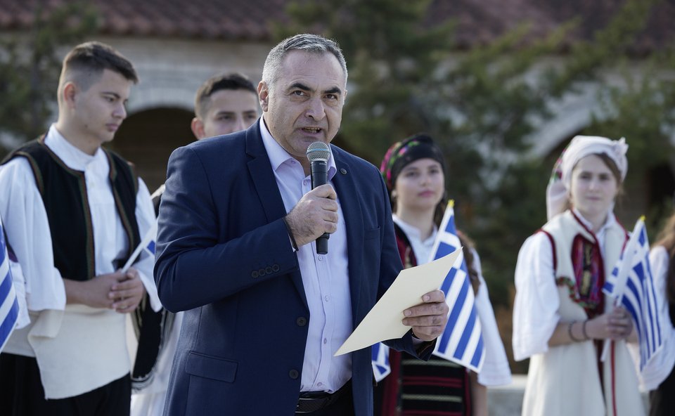 O δήμαρχος Φοινίκης, Χρήστος Κίτσος / Φωτογραφία: ΓΡΑΦΕΙΟ ΤΥΠΟΥ ΠΡΩΘΥΠΟΥΡΓΟΥ-ΔΗΜΗΤΡΗΣ ΠΑΠΑΜΗΤΣΟΣ