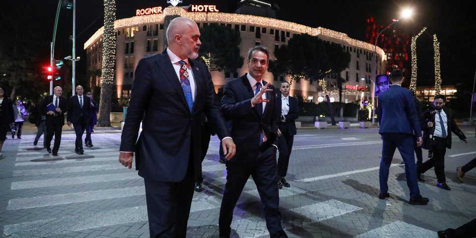 Κυριάκος Μητσοτάκης και Έντι Ράμα / Φωτογραφία: Γραφείο Τύπου Πρωθυπουργού