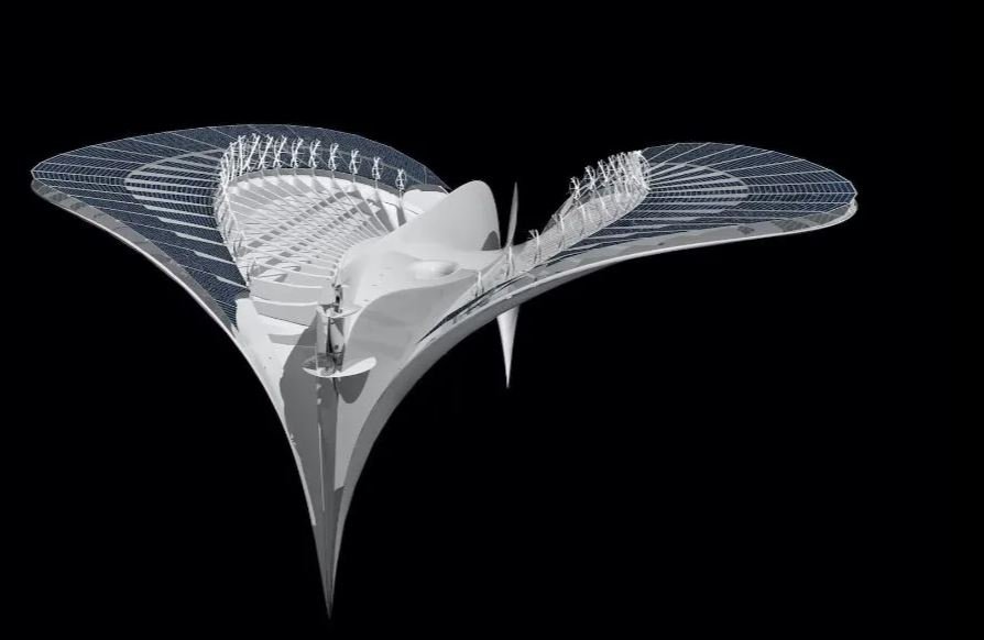 Τρισδιάστατο σχέδιο της πλωτής πόλης σαλάχι