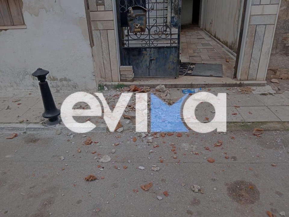 Ζημιές από τον σεισμό 4,9 Ρίχτερ στην Εύβοια