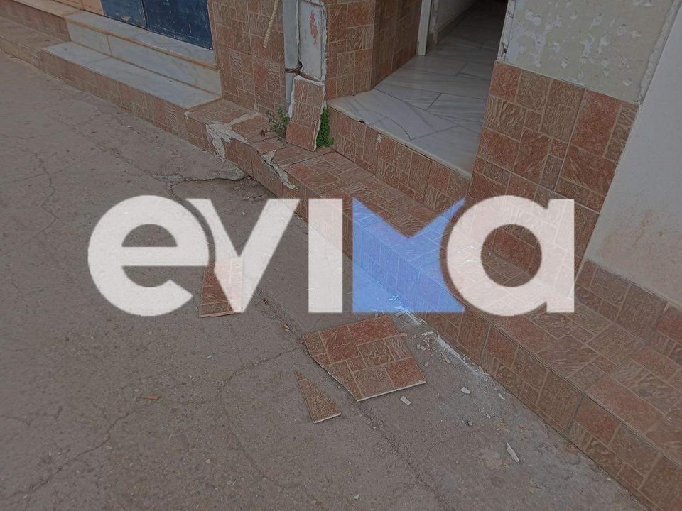 Ζημιές από τον σεισμό 4,9 Ρίχτερ στην Εύβοια