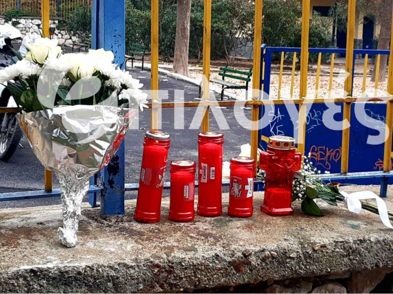Συμμαθητές του 11χρονου άφησαν λουλούδια έξω από το σχολείο / Epiloges