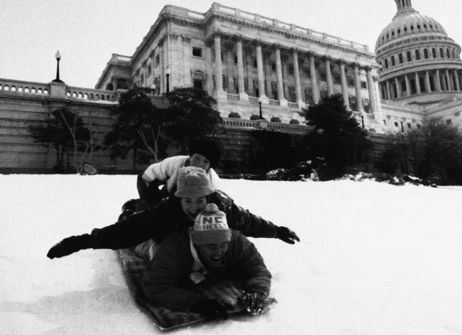 Η «χιονοθύελλα του αιώνα» στις ΗΠΑ το 1993 - Φωτογραφία: AP Photo/Mark Wilson