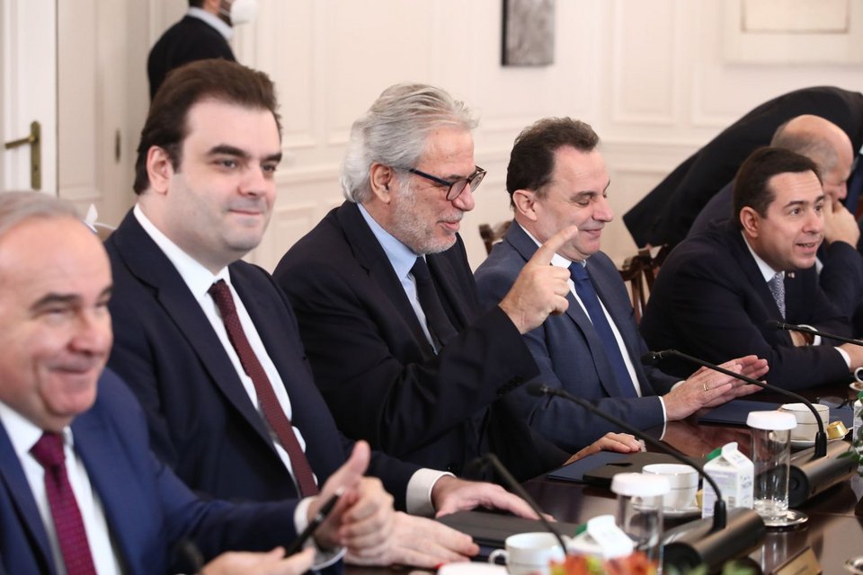 Ο Νίκος Παπαθανάσης, ο Κυριάκος Πιερρακάκης, ο Χρήστος Στυλιανίδης, ο Γιώργος Γεωργαντάς και ο Νότης Μηταράκης