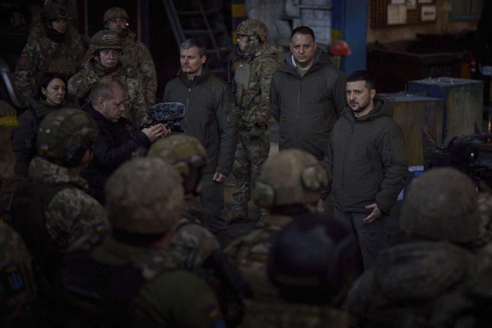 Επίσκεψη του Ουκρανού προέδρου, Βολοντίμιρ Ζελένσκι, στην Μπαχμούτ
