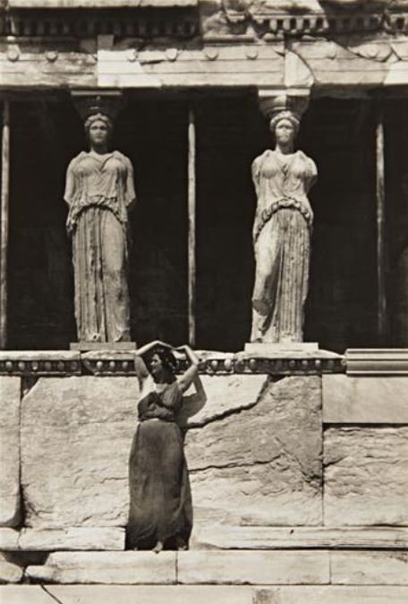 Edward SteichenIsadora Duncan at the Parthenon, Athens, 1920gelatin silver print, printed later34.3 x 23.5 cm 