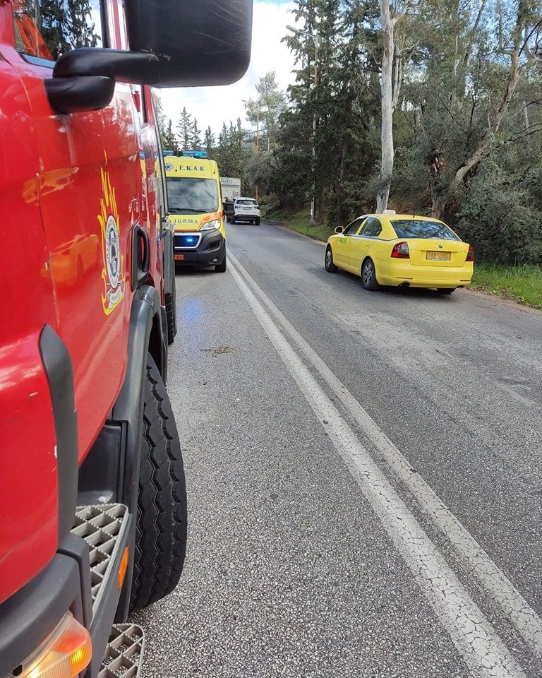 Τροχαίο ατύχημα στην Καισαριάνη/Φωτογραφία Instagram/kpdfp