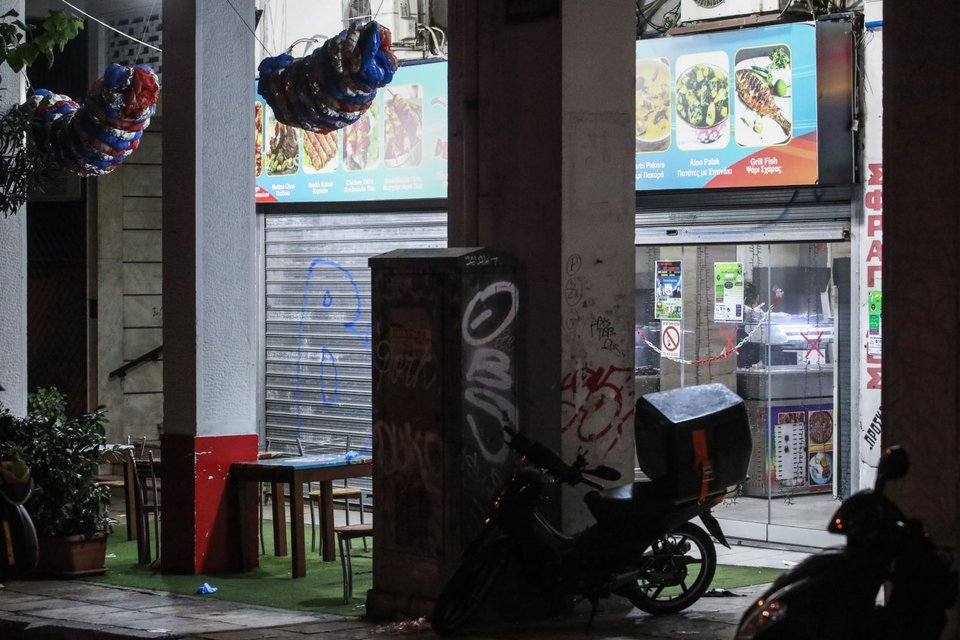 Εικόνα από το σημείο της συμπλοκής / Φωτογραφία: Eurokinissi