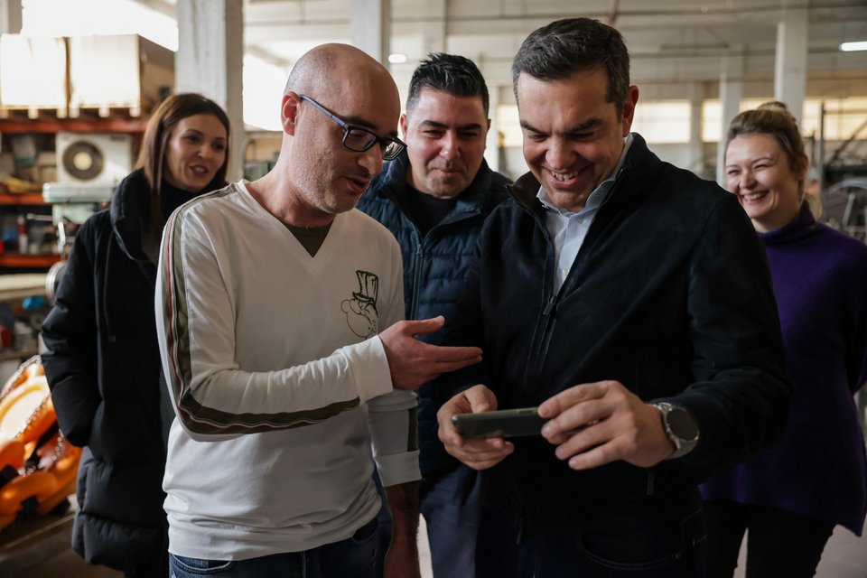 Ο Αλέξης Τσίπρας στο Αιγάλεω