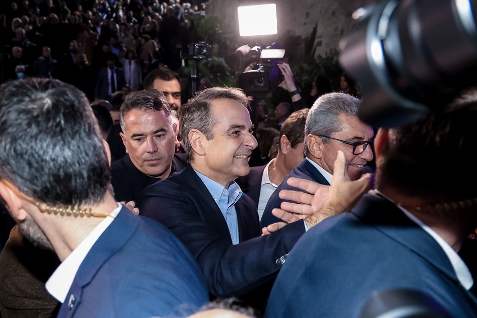 Ομιλία του πρωθυπουργού Κυριάκου Μητσοτάκη στο Πολιτιστικό Κέντρο Ηρακλείου / Φωτογραφία: eurokinissi - ΡΑΠΑΝΗΣ ΣΤΕΦΑΝΟΣ