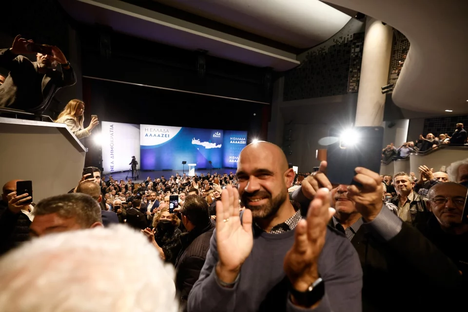  Ομιλία του πρωθυπουργού Κυριάκου Μητσοτάκη στο Πολιτιστικό Κέντρο Ηρακλείου / Φωτογραφία: eurokinissi - ΡΑΠΑΝΗΣ ΣΤΕΦΑΝΟΣ 