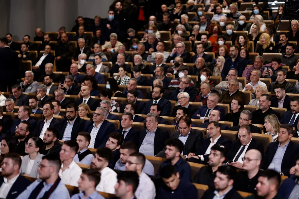 Ομιλία του πρωθυπουργού Κυριάκου Μητσοτάκη στο Πολιτιστικό Κέντρο Ηρακλείου / Φωτογραφία: eurokinissi - ΡΑΠΑΝΗΣ ΣΤΕΦΑΝΟΣ 