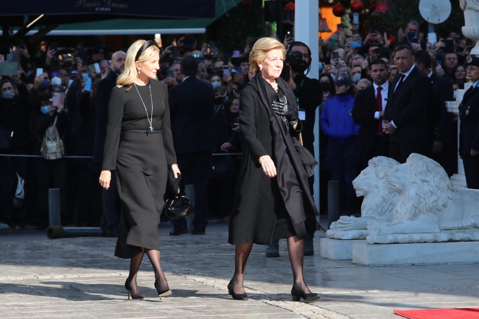 Η σύζυγος του τέως βασιλιά Κωνσταντίνου, Άννα Μαρία με την νύφη της Τατιάνα Μπλάτνικ