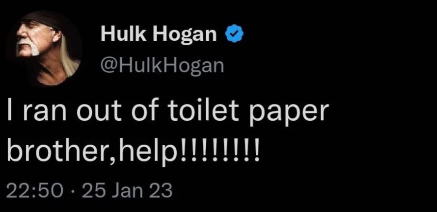 Το περίεργο tweet του Χαλκ Χόγκαν / Φωτογραφία: Twitter