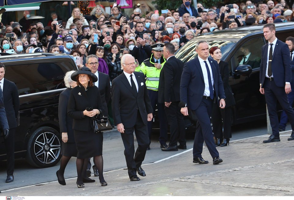Ο βασιλιάς της Σουηδίας Κάρολος-Γουστάβος και η σύζυγός του βασίλισσα Σίλβια