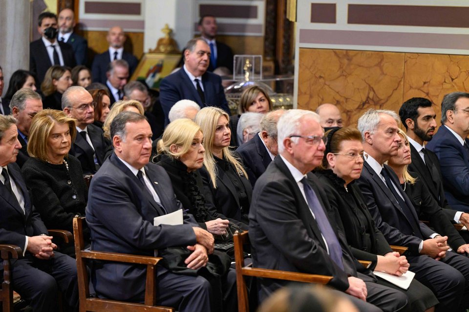 Η Μαριάννα Βαρδινογιάννη παρέστην στην κηδεία του τέως βασιλιά Κωνσταντίνου