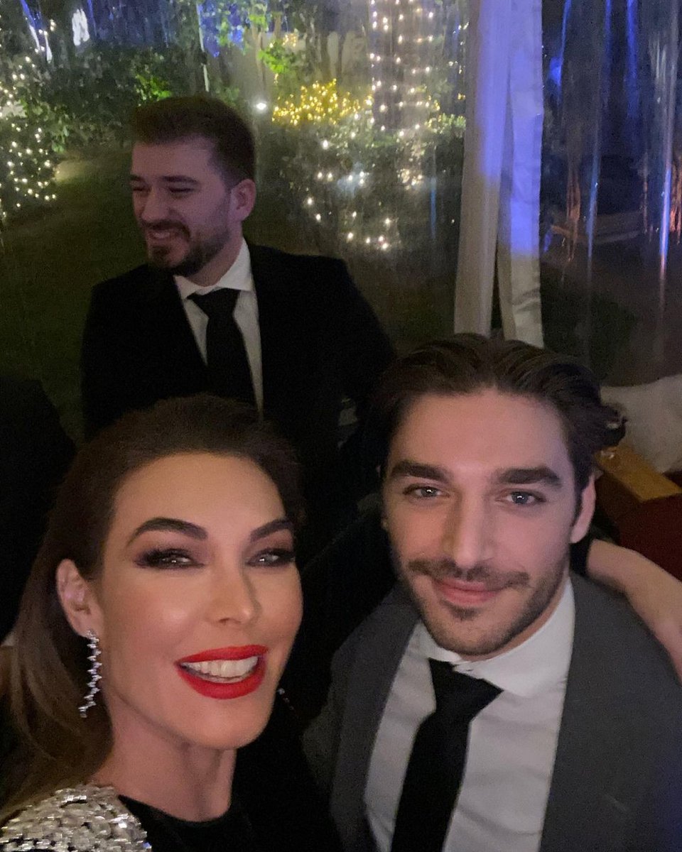H Τατιάνα Στεφανίδου με τον Νικόλα Ευαγγελάτο.