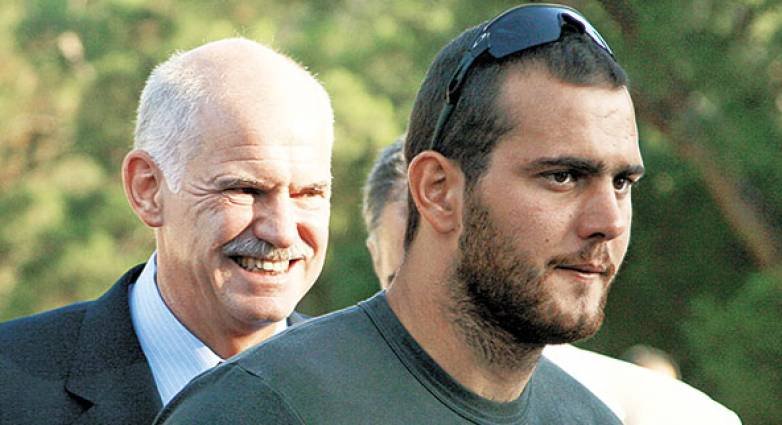 Ο Ανδρέας Παπανδρέου με τον πατέρα του, Γιώργο