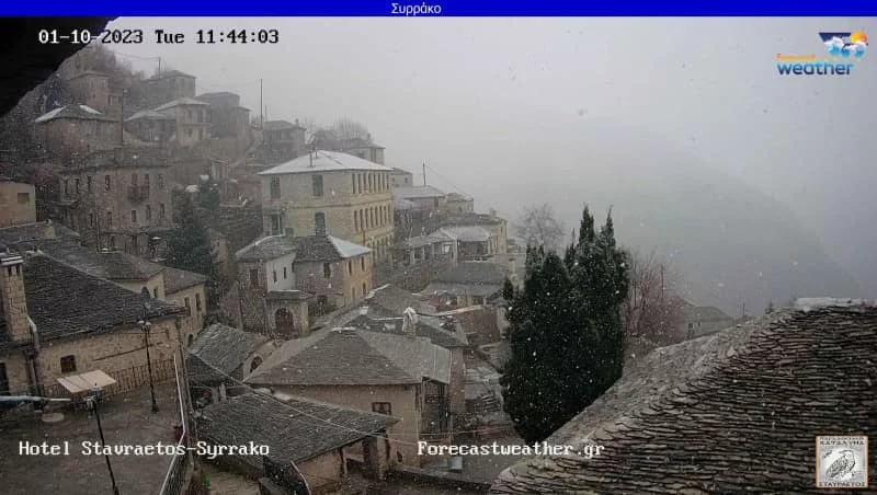 Χιόνια στο Συρράκο / Forecast Weather Greece