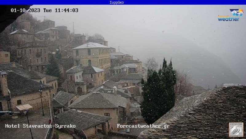 Χιόνια στο Συρράκο / Forecast Weather Greece