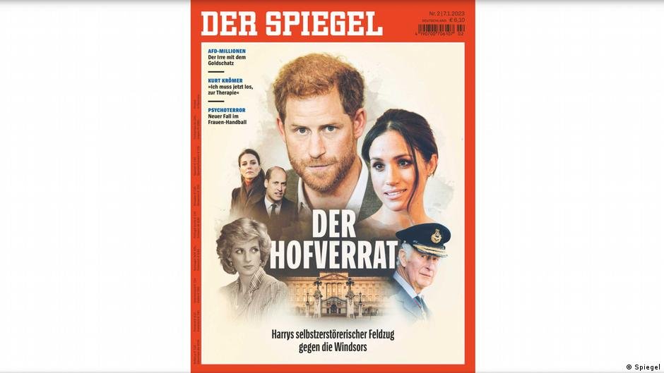 To εξώφυλλο του Spiegel για τον πρίγκιπα Χάρι