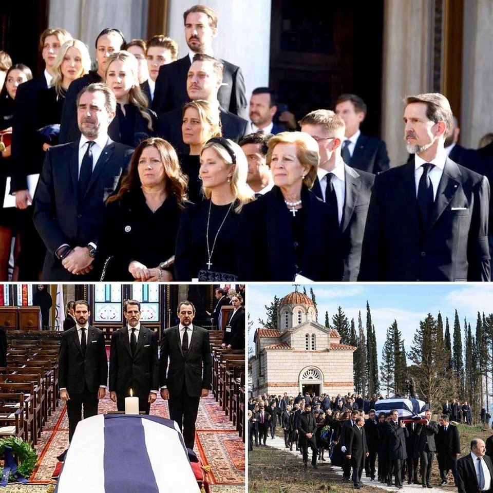 Τα στιγμιότυπα από την κηδεία του τέως βασιλιά Κωνσταντίνου που ανέβασε η Τατιάνα Μπλάτνικ στο λογαριασμό της στο Instagram