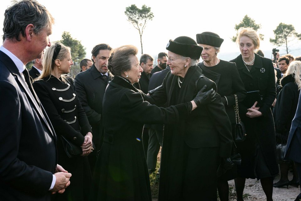 Κηδεία τέως βασιλιά Κωνσταντίνου στο Τατόι μαργκρέτε-αννα