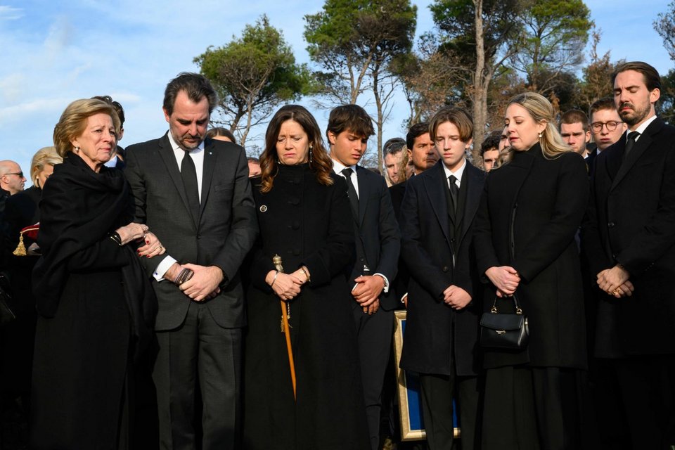 Ταφή τέως βασιλιά Κωνσταντίνου στο Τατόι