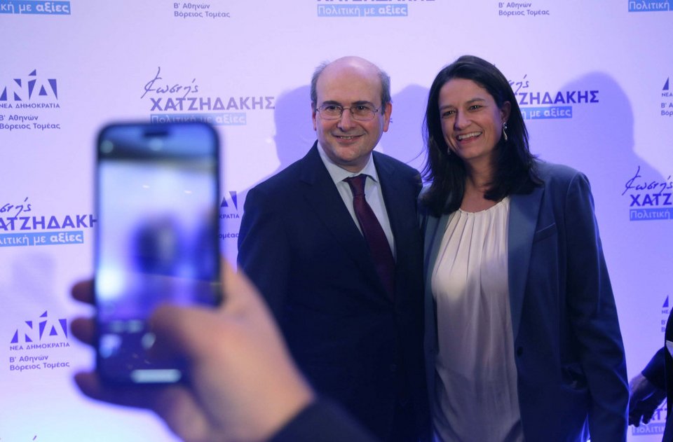 Ο Κωστής Χατζηδάκης με τη Νίκη Κεραμέως