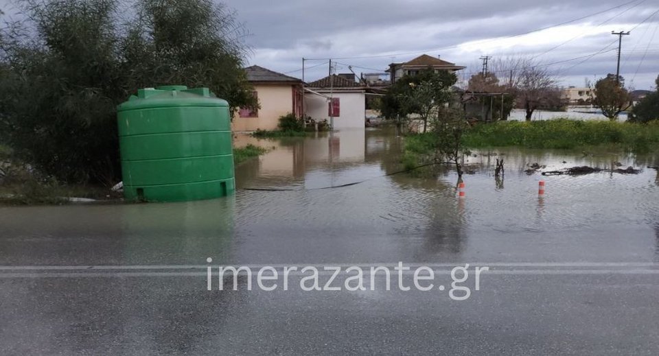 Καταστροφές από την κακοκαιρία στη Ζάκυνθο / imerazante.gr