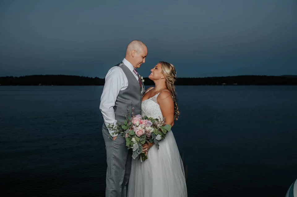 Το ζευγάρι την ημέρα του γάμου του