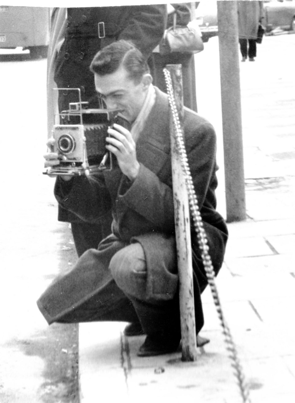 Με την Graflex που του χάρισε ο Ωνάσης