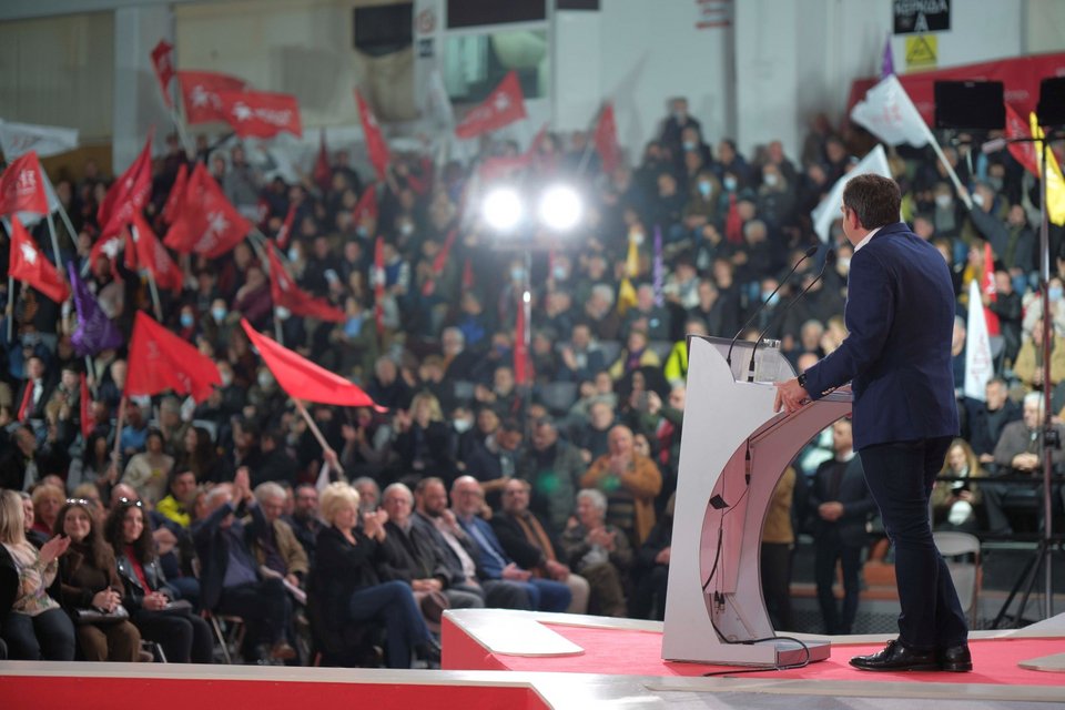 Ο Αλέξης Τσίπρας στην Πάτρα / Φωτογραφία: Γραφείο Τύπου ΣΥΡΙΖΑ