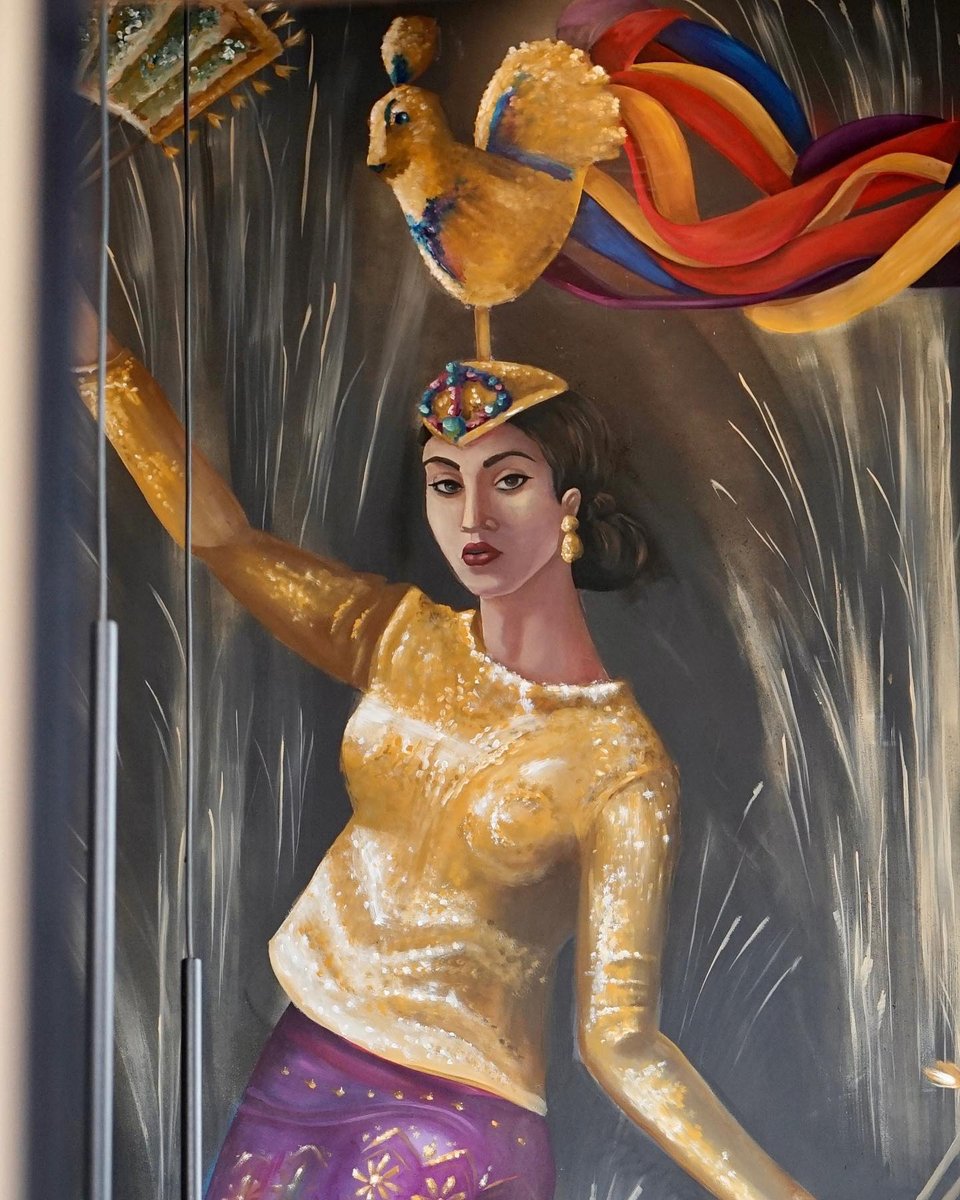 Η δημοφιλής street artist Μελίνα Κοάν έχει φιλοτεχνήσει την τοιχογραφία στο εσωτερικό του Boracay στη Γλυφάδα / Φωτογραφία: boracaygr / Instagram