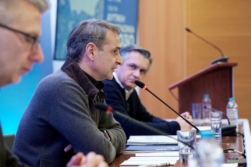 Ο πρωθυπουργός κατά την παρουσίαση του Αναπτυξιακού Προγράμματος για τη Δυτική Μακεδονία / Φωτογραφία: Eurokinissi-ΔΗΜΗΤΡΗΣ ΠΑΠΑΜΗΤΣΟΣ