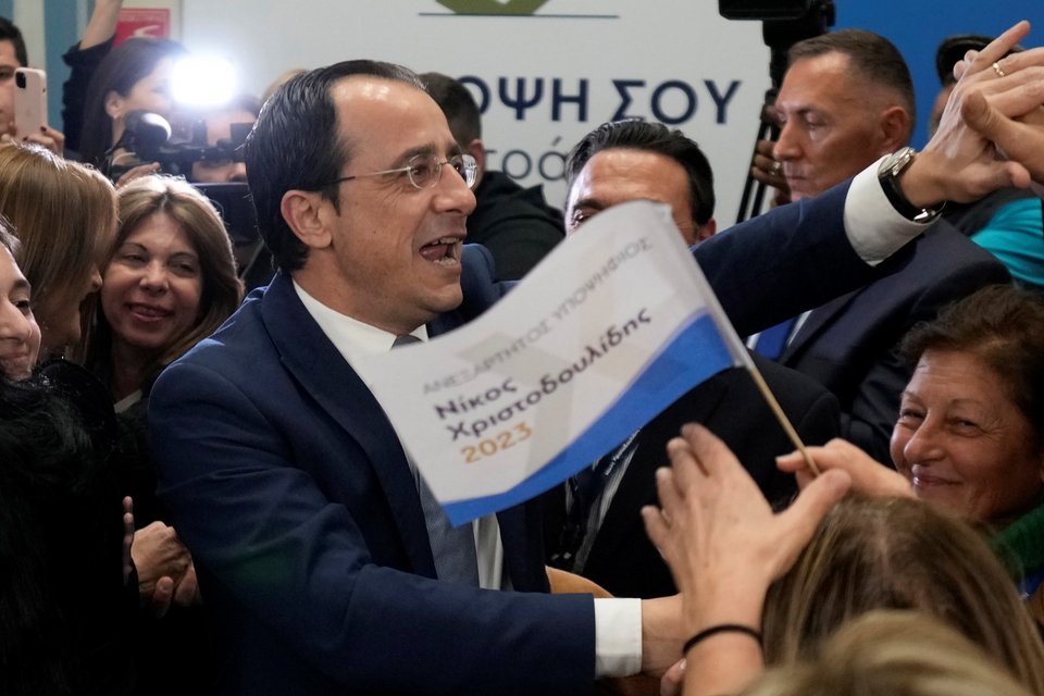 Κύπρος: Ο νικητής του α' γύρου των προεδρικών εκλογών της Κύπρου Νίκος Χριστοδουλίδης / Φωτογραφία:AP