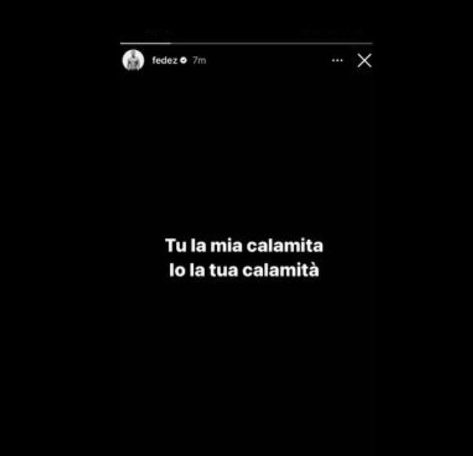 Η ανάρτηση του Fedez στα Insta Stories του