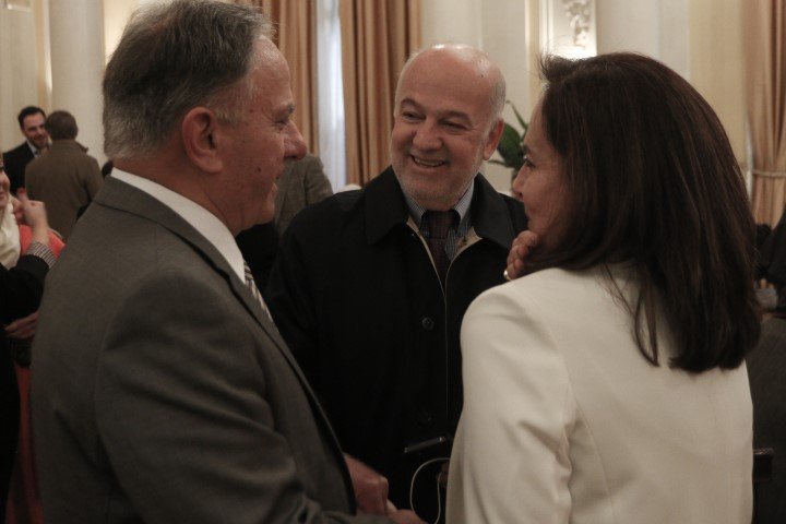 Γιώργος Φλωρίδης και Άννα Διαμαντοπούλου / Φωτογραφία: ΧΡΗΣΤΟΣ ΜΠΟΝΗΣ/EUROKINISSI