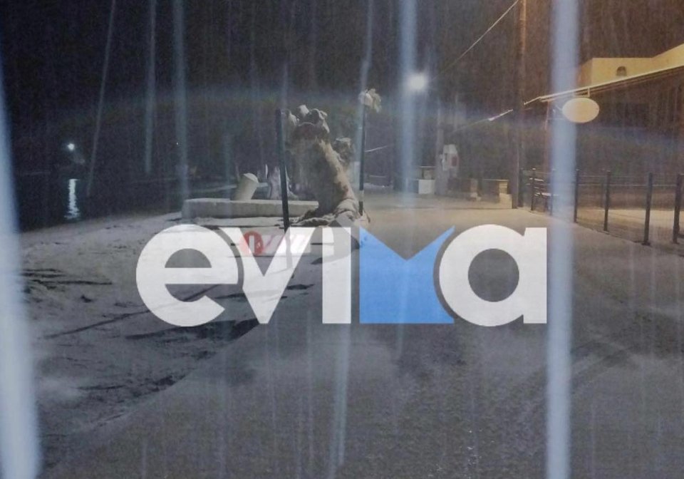 Χιονόπτωση στην Εύβοια / evima.gr