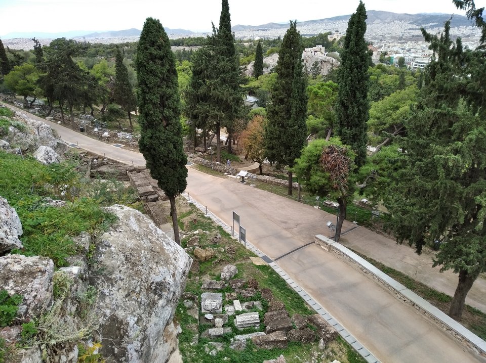 Το έργο διευθέτησης των ομβρίων υδάτων της Ακρόπολης και της Βόρειας Κλιτύος / Φωτογραφία: ΥΠΠΟΑ