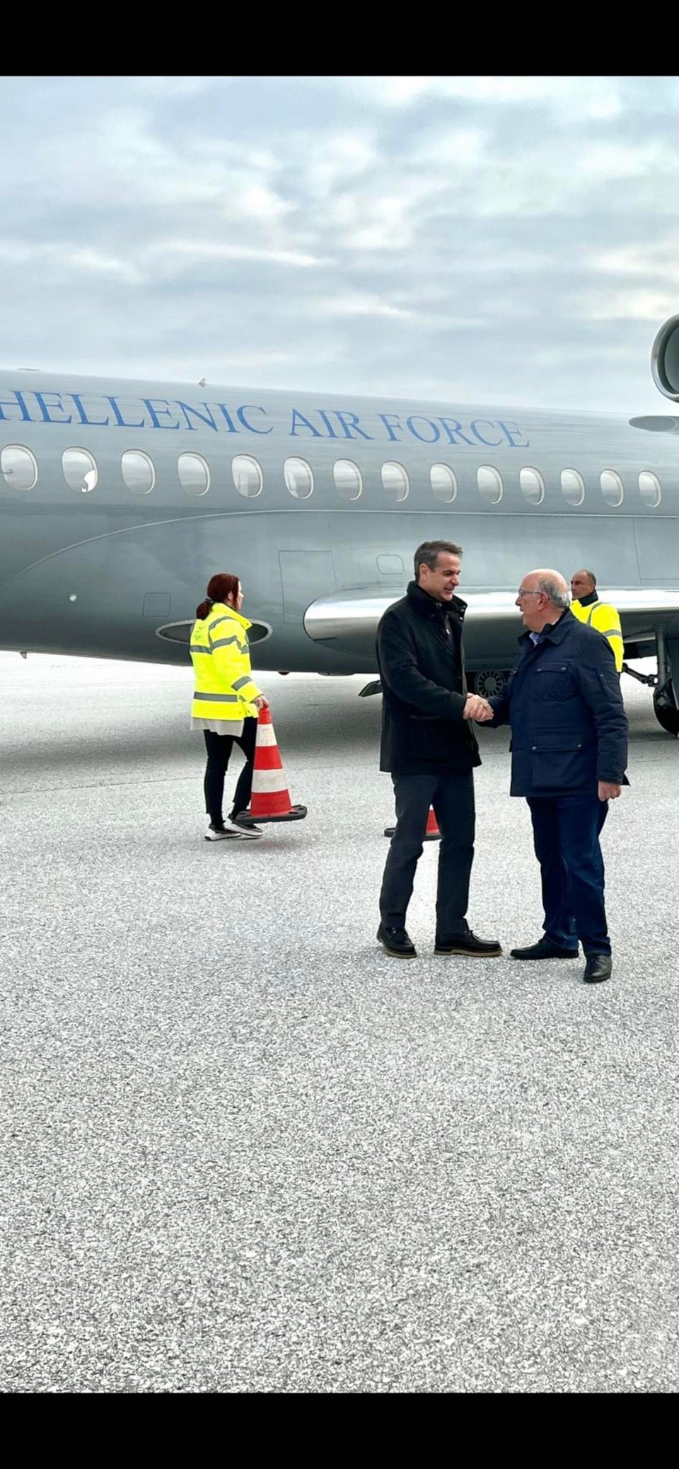 Άφιξη Κυριακού Μητσοτάκη στη Καστοριά/ Φωτογραφία kozan.gr