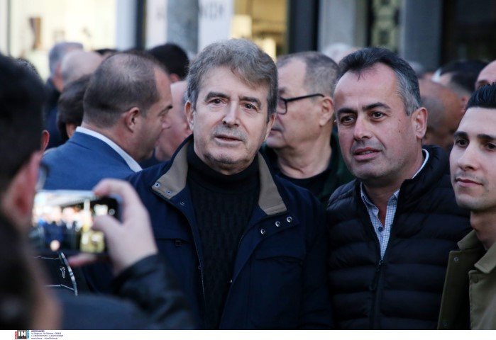 Ο Μιχάλης Χρυσοχοΐδης στη συγκέντρωση Μητσοτάκη στο Περιστέρι / Φωτογραφία: Intimenews/ΚΑΜΣΗΣ ΔΗΜΟΣΘΕΝΗΣ