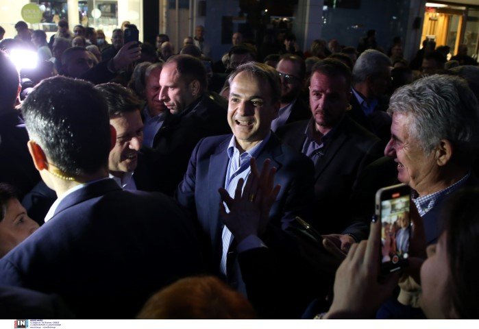 Ο Κυριάκος Μητσοτάκης στο Περιστέρι / Φωτογραφία: Intimenews/ΚΑΜΣΗΣ ΔΗΜΟΣΘΕΝΗΣ
